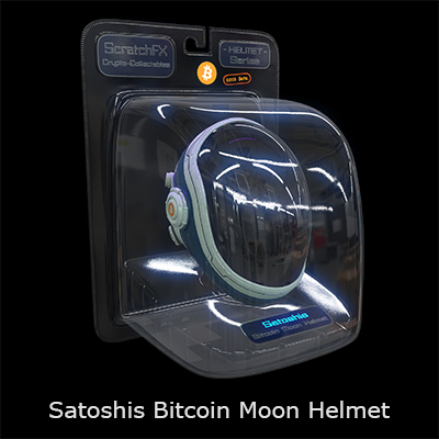 Satoshis Bitcoin Moon Helmet